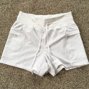 Women's Athletic White Shorts